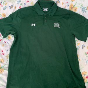 Under Armour Hawaii Rainbow Warriors Polo Shirt - Large - Green